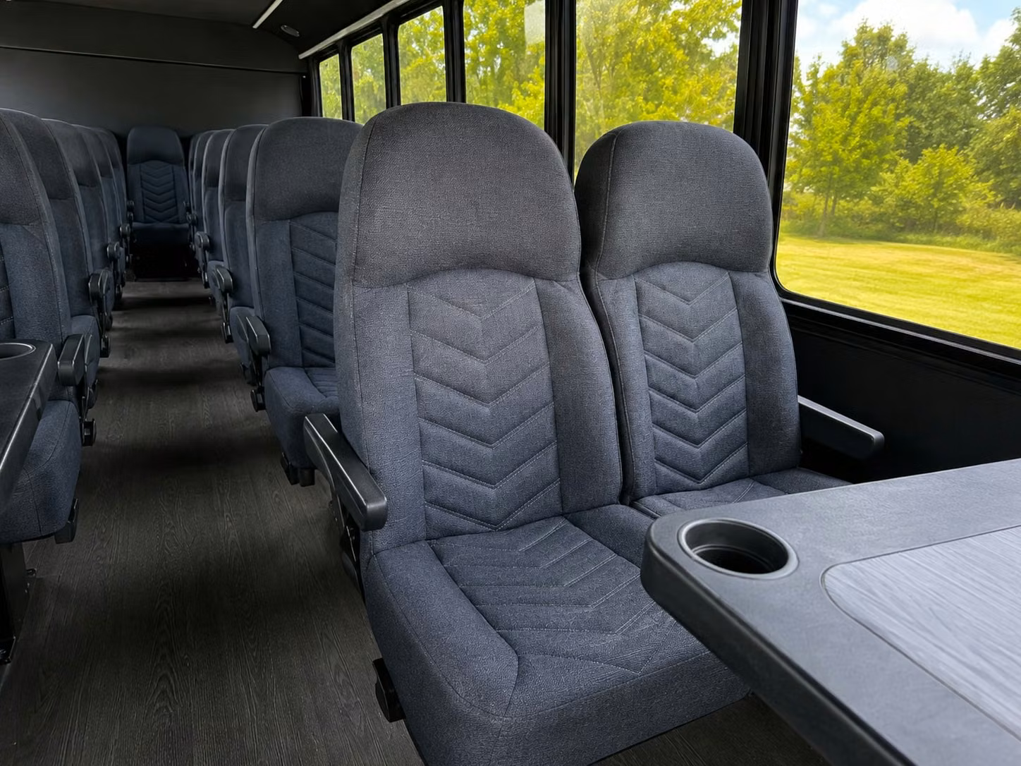 18 passenger minibus interior