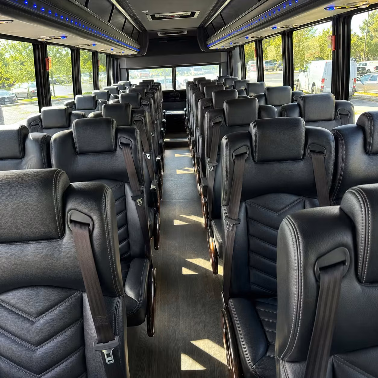 35 passenger minibus inside